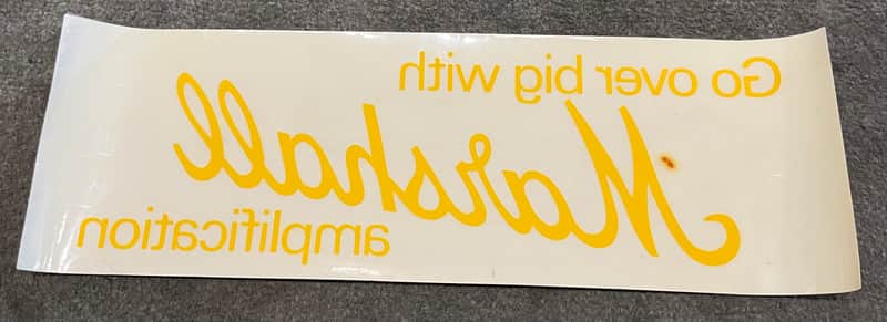 Marshall Rubber Window Decal 1971 image 1