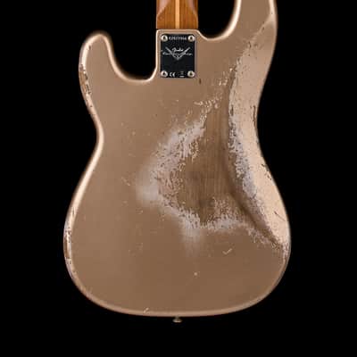 Fender Custom Shop Empire 58 Precision Bass Heavy Relic - Faded Firemist Gold #77956 image 2
