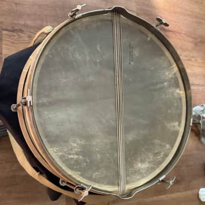 Vintage Ludwig Junior Orchestral Brass 3.5 x 13" Snare Drum Vintage 20's image 7