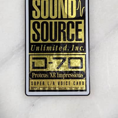 Roland D-70 Sound Source Unlimited Proteus / XR Impressions ROM Memory Card image 1
