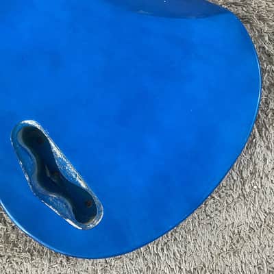 HH Electric Guitar DIY Project, Metallic Blue, 22 Frets image 15