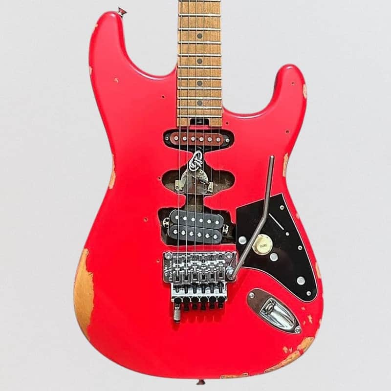 EVH Frankenstein "Frankie" Relic Electric Guitar - Red image 1