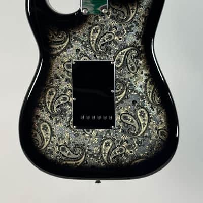 2020 Fender MIJ Limited Edition Black Paisley Stratocaster image 7