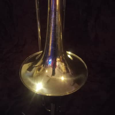 King 4b Silver Sonororus Trombone 1972 - Silver and Gold Lacker image 8
