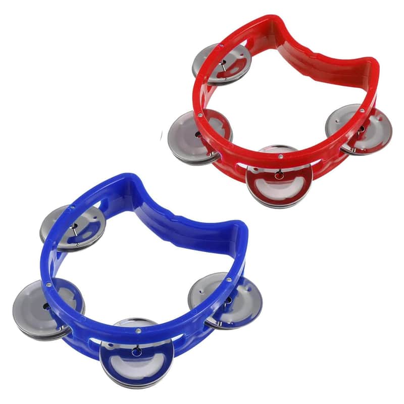 2025 Unbranded Half Moon Tambourine, 2 Pcs Tambourine Hand Bel...