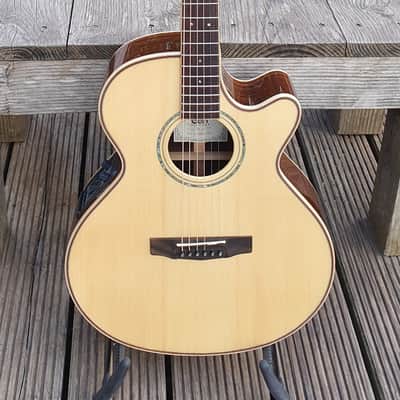 Cort AS-S5 NAT, Vollmassive Mini Jumbo Westerngitarre mit Fishman Preamp image 5