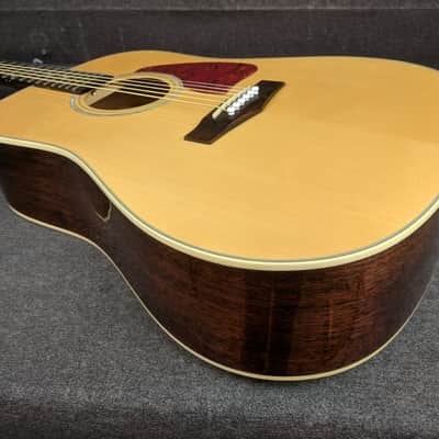 Ibanez Artwood AW12-NT Acoustic Guitar Natural Finish Solid Top Dreadnought image 2