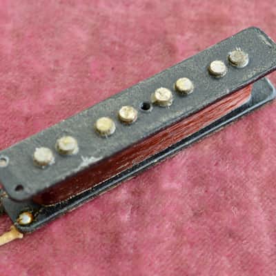 Vintage 1960's Fender Pre-CBS Jazz Bass Pickup - Black Bobbin - North Mag 8.21k image 4
