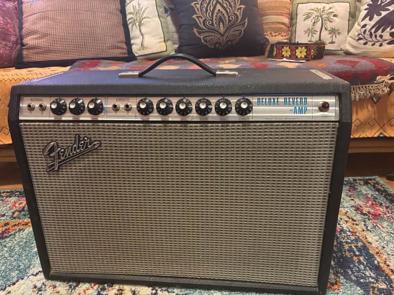 PRICE DROPFender 1972 Deluxe Reverb Amp 1972 - Silverface image 1