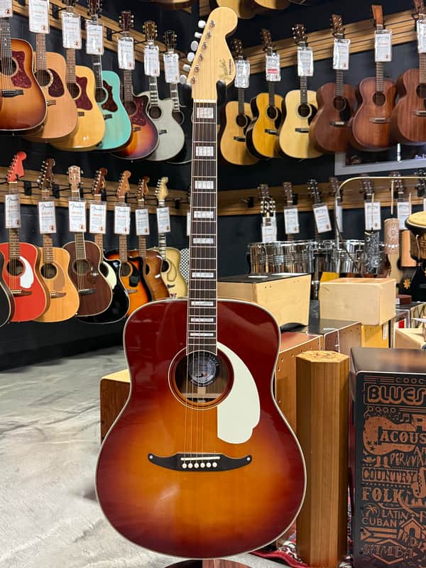 Fender Acoustic "California vintage Palomino", Sienna Sunburst finish with hard case - Open Box image 1