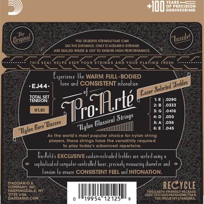 D'Addario Guitar Strings  Classical  2 Pack  EJ44 Pro-Arte Nylon  Extra Hard image 2