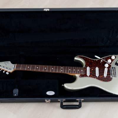 2004 Fender + MJT Stratocaster Partscaster Limited Edition CME Neck & Inca Silver Relic Body w/ Custom '69 Pickups, Case image 20