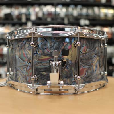 Pork Pie 6.5x14" Maple Snare Drum w/ Tube Lugs (Abalone Pearl) image 6