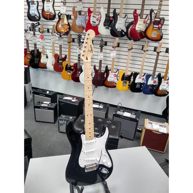 Squier Strat Black Polish image 1