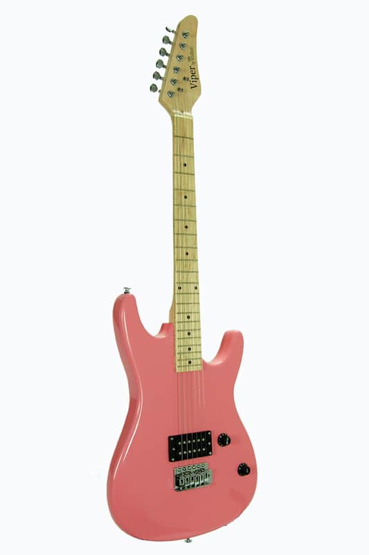 Viper GE93-PK Solid Body Bolt-on Maple Neck 6-String Electric Guitar With Adjustable Saddles image 1