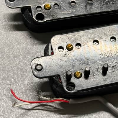 Ibanez Prestige V87 V77 7 String Electric Guitar Pickup Set Black Humbuckers Japan Bridge & Neck RG1527 image 12