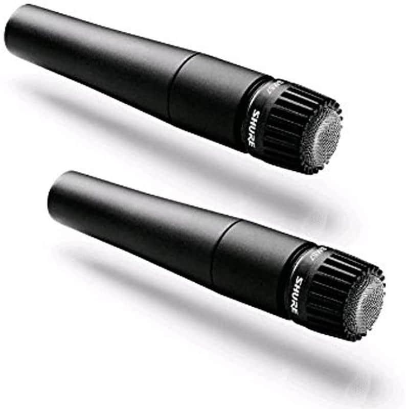 Shure SM57-LC Cardioid Dynamic Instrument Microphone - 2 Pack, XLR image 1