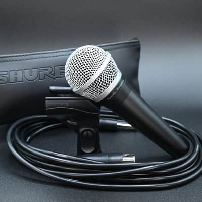 Shure PG 48 Microphone  W/ ¼ Microphone Cable 2025 - Black image 1