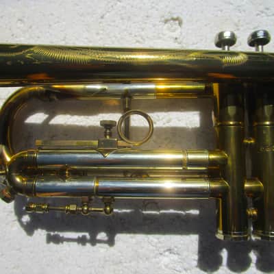 Blessing Super Artist Trumpet, 1952, Gold Lacquer, Case, Super Clean image 11