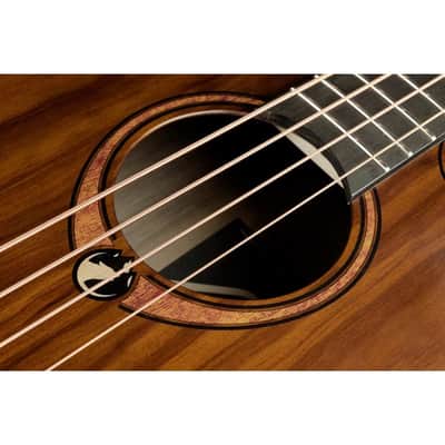 Lag SAUVAGE-BCE Sauvage Series Jumbo Cutaway Pale Brankowood Top Khaya Neck 4-String Acoustic-Electric Bass Guitar w/Gig Bag image 10