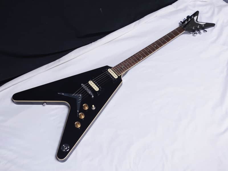 DEAN V 79 electric GUITAR Classic Black CBK V79 New - blem image 1