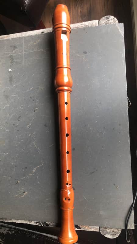 Vintage Yamaha YRA-43 Alto Recorder in Stained Maplewood | Reverb