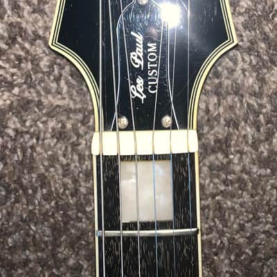 Epiphone Les Paul Custom silverburst electric guitar ohsc image 2