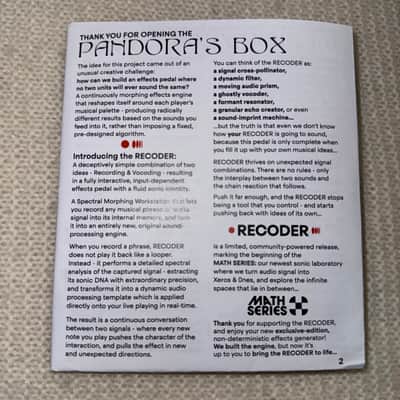 Gamechanger Audio LIMITED EDITION reCODER - PRISTINE: NEVER PLAYED!!! image 2