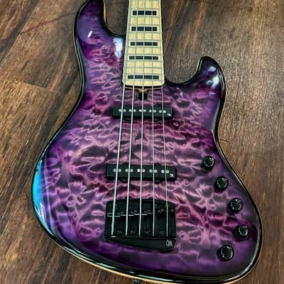 Mayones Jabba Custom 5 Buckeye Burl top | Reverb