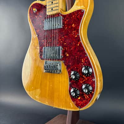 Vintage 1977 Fender Telecaster Deluxe Natural w/Non-Original Case TSU22958 image 3