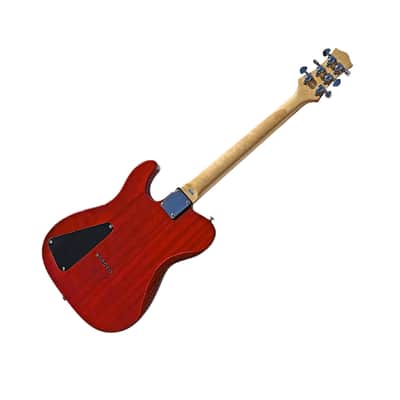 BootLegger Guitar Rye Memphis 2023 Deep Green - HSH - Coil Split - Red Burst - Case - Tele Style image 10