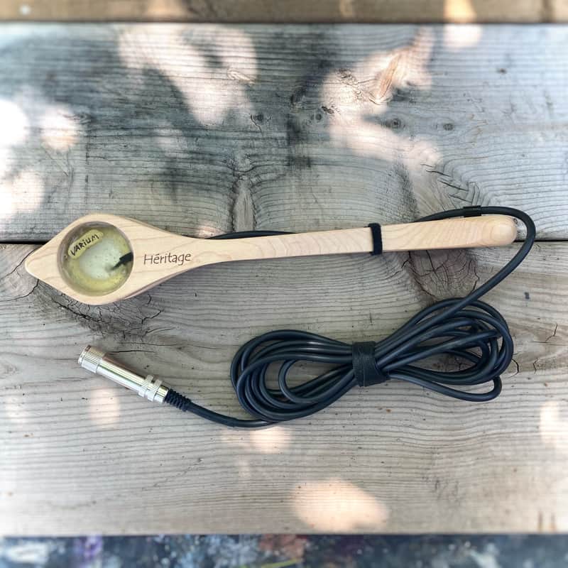 VARIUM - Electric Musical Spoons - Altered Héritage Large Wooden ‘Boite-a-Bois’- Piezo Percussion Instrument - 1/4” Jack image 1