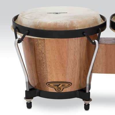 CP Traditional 6" and 7" Bongos - Natural Wood with Black Hardware image 3