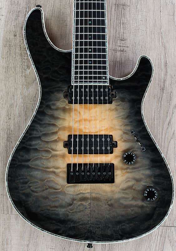 Mayones Regius 8 8-String Baritone Scale Electric Guitar Quilted