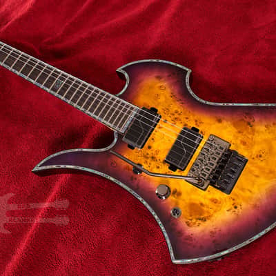 B.C. Rich Mockingbird Extreme Exotic with Floyd Rose Left Hand EXMGFRPHLH 2020 Purple Haze image 3
