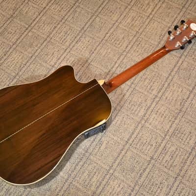 Parkwood PW560 Acoustic Guitar. Solid woods. Dove tail. Fishman Prefix. Hardshell case. Excellent. image 6