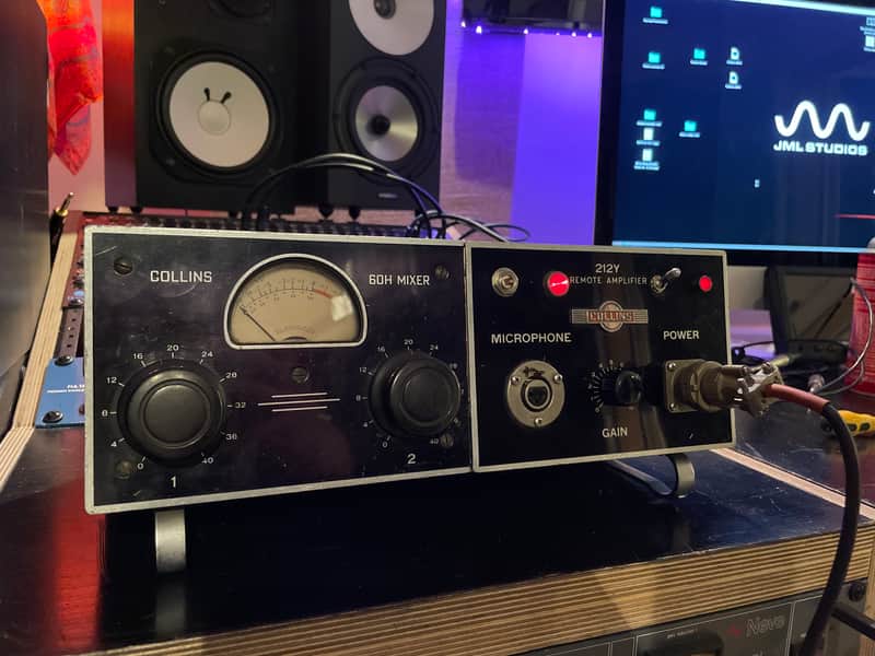 Heavily modified Rare 50’s Collins modular Lunchbox - 212y + 60H mixer w preamp - Serviced boutique mic pre! 3 input, 90db of gain w/ added 48v power! image 1