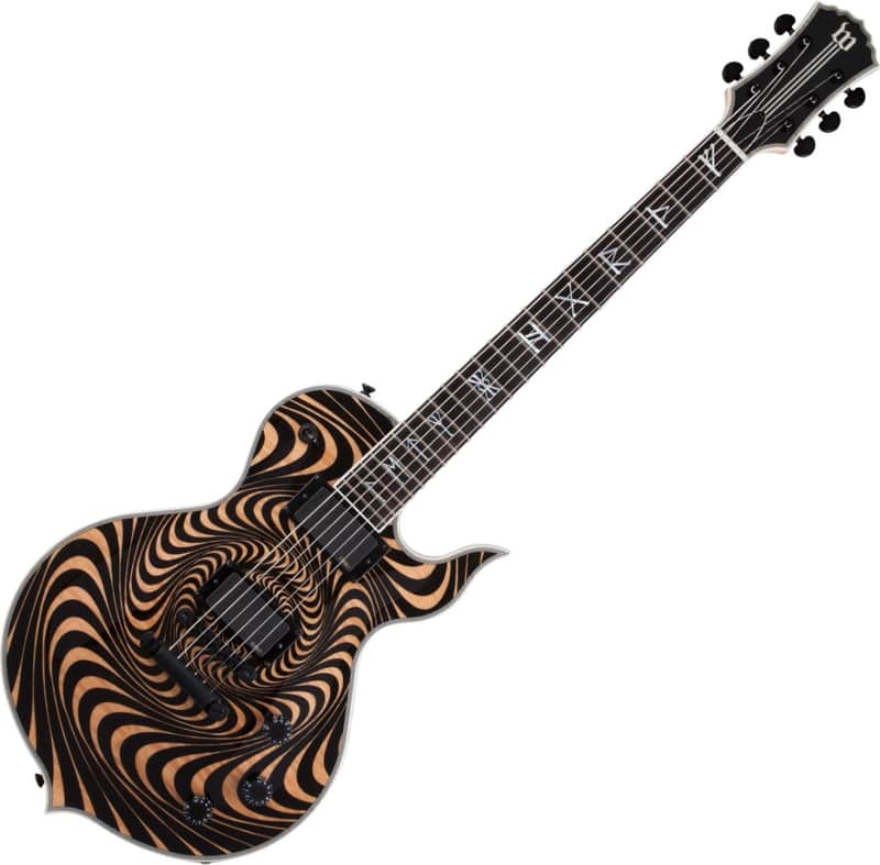 Wylde Audio Odin Grail Psychic Bullseye Raw Top Guitar image 1