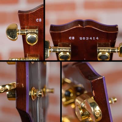 Gibson Custom Shop Les Paul Custom 70th Anniversary Flame Maple Top Purple Widow Burst 2022 w/OHSC image 12