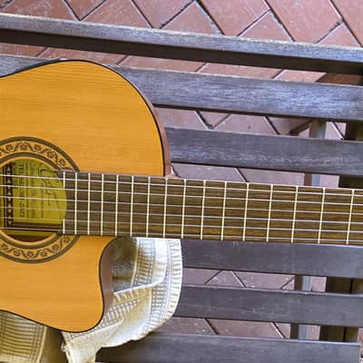 Don Cortez Santana Model 46 AE/Sapele Acoustic Electric Nylon String Cutaway Guitar wGB image 3