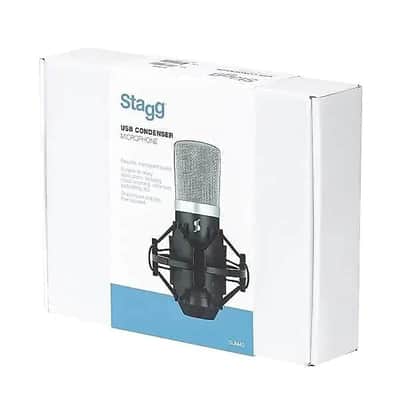 Stagg SUM40 Cardioid USB Large Diaphragm Condenser Microphone 2020s - Black image 1