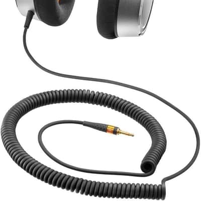 Neumann NDH 20 Closed Back Monitoring Professional Studio Headphones Gaming, Mixing, Mastering, Video or Audio Production, 3M straight cable w 1’8” stereo connector and 1/4” adaptor, Nickle, Large image 7