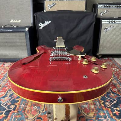 Yamaha SA700 Super Axe ES335 Style Semi Hollowbody Persimmon Red - 1983 image 17