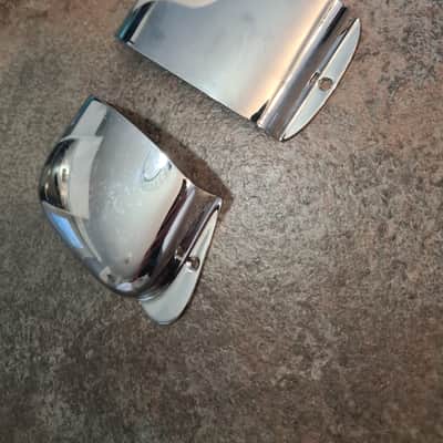 Vintage Original Pre CBS 1960s Fender Precision bass ashtray bridge & pickup covers image 3