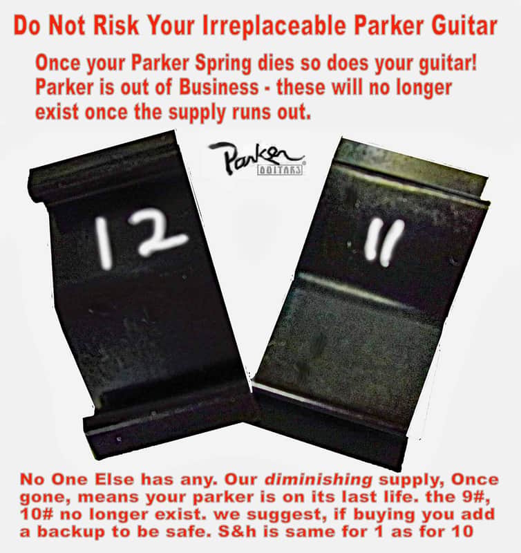 PARKER 11 or 12 gauge Trem Spring Your Parker Guitar is at risk.. Read why image 1