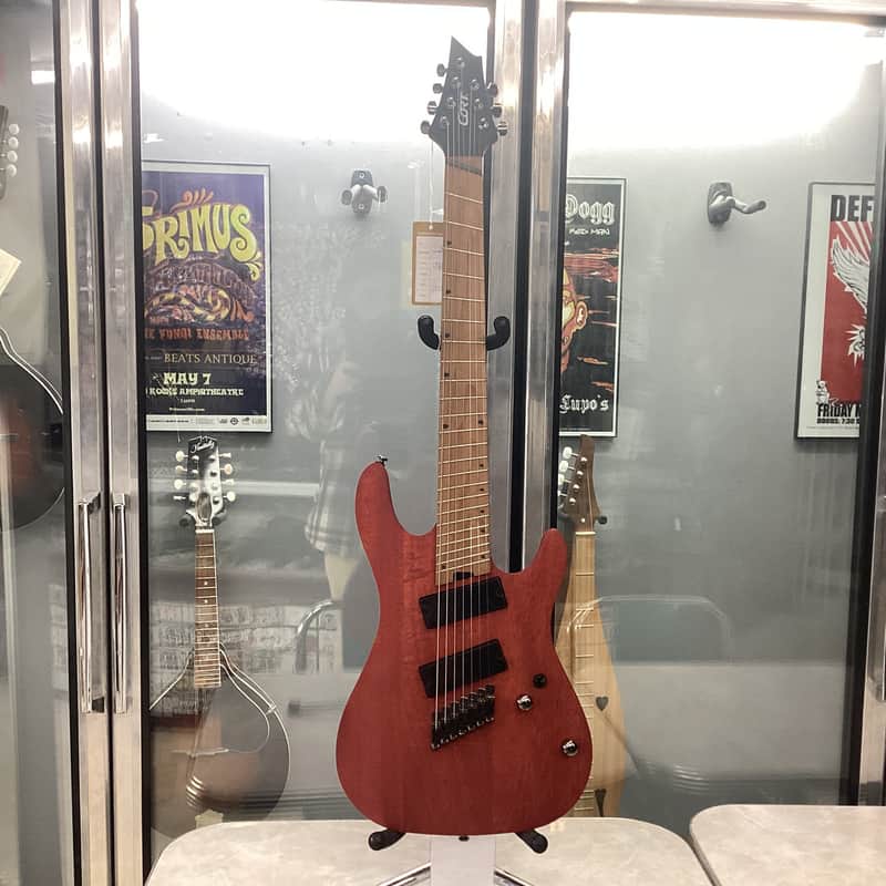 Cort KX307MS 7 String Multiscale Open Pore Red image 1