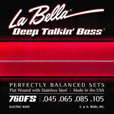 La Bella 760FS Deep Talkin' Bass Flats - Standard .045-.105 image 1