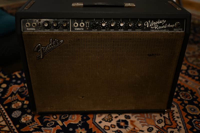 Fender Vibrolux Reverb 2-Channel 35-Watt 2x10" Guitar Combo 1964 - 1967 - Black Panel image 1