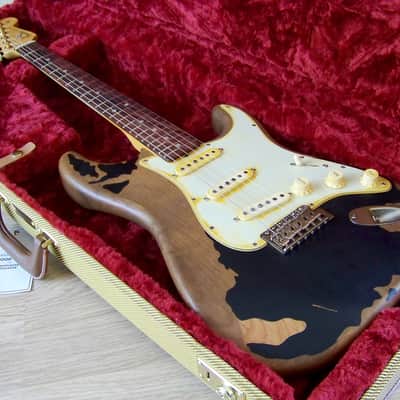 TPP John Mayer "BLK1" Black One Fender American 60's Re-issue Stratocaster Tribute Relic 'Big Dippers' image 1