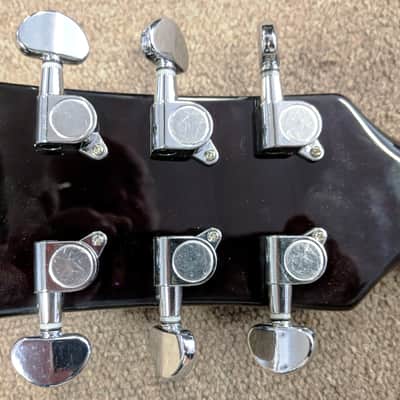 Xaviere Guitar Fetish Xv-550 Series Solid Carved Maple Semi Hollow Highly Figured Quilt Top LP Shape image 7